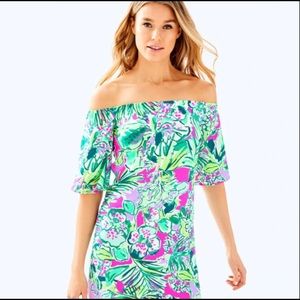 Lilly Pulitzer off the shoulder dress